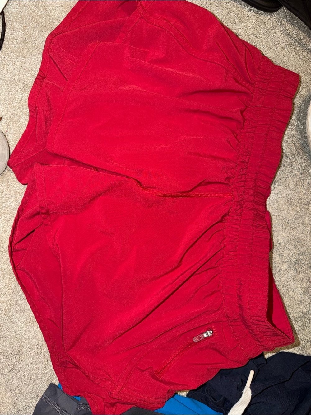 Lululemon Red Women's Active Shorts with Elastic Waist